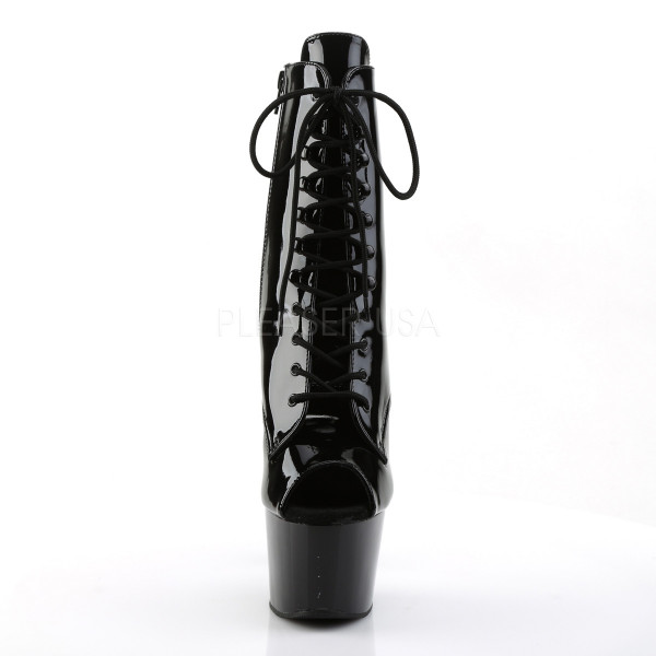 $7 inches Heel, 2 3/4 inches PF Peep Toe Lace-Up Ankle Boot, Side Zip — image 10 of 12