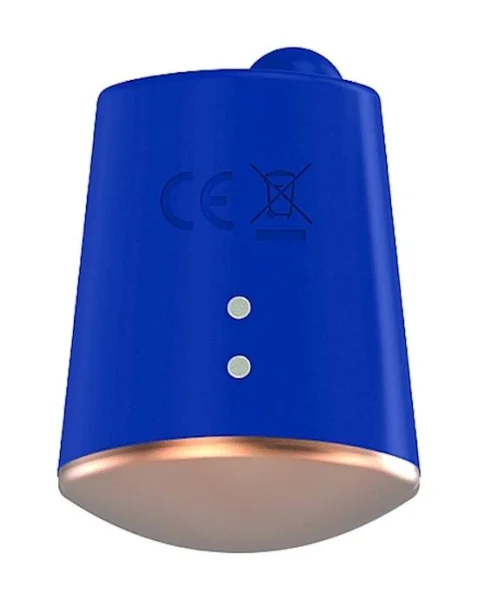 Rotating & Vibrating Clitoral Stimulator - Dazzling - Blue