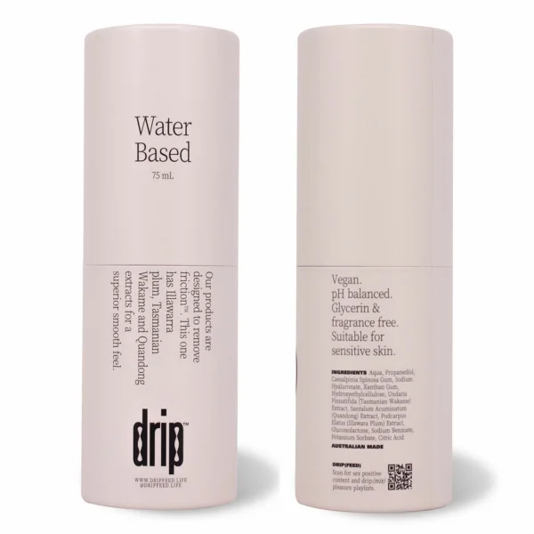 Drip Water Based Vegan PH Balanced Lubricant