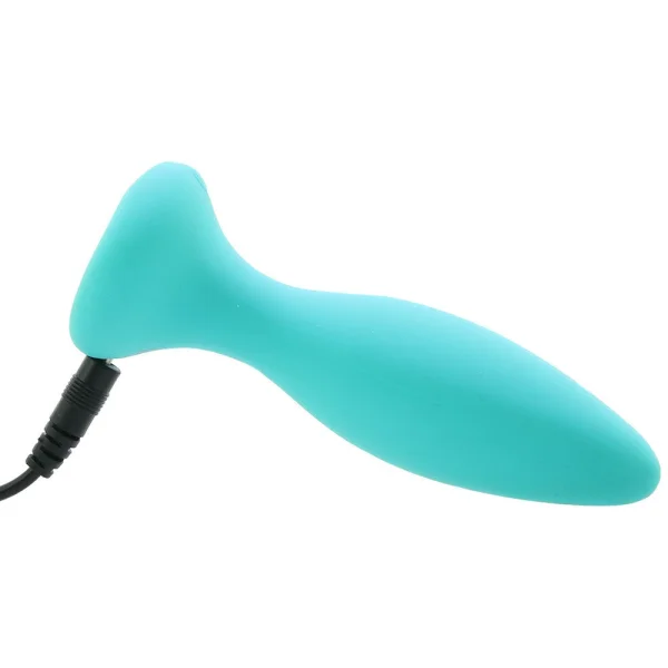 A-Play Beginner Vibrating Rechargeable Silicone Anal Plug With Remote By Doc Johnson - Teal