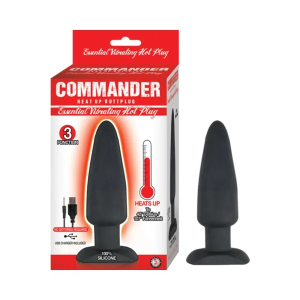 Commander Essential Vibrating Hot Plug Heating Magnetic Charging 3 Function Waterproof Black — image 4 of 4