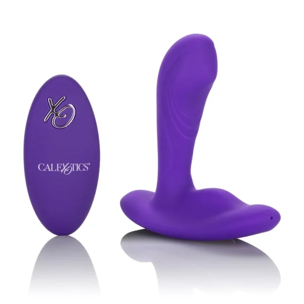Silicone Remote Pinpoint Pleaser Vibrating Prostate Toy by CalExotics - Purple