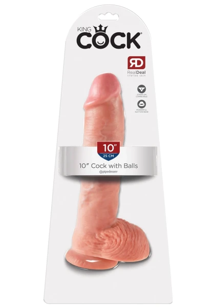 King Cock 10'' Cock With Balls