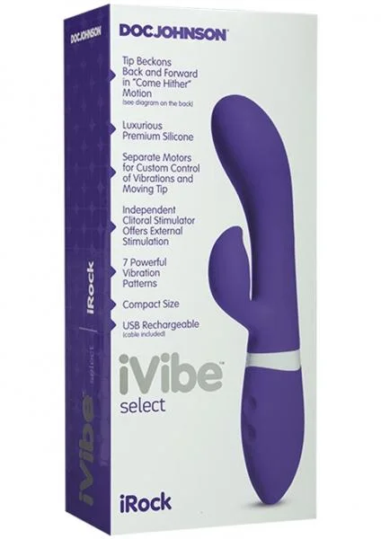 iVibe Select iRock Rabbit Vibrator Come Hither Motion