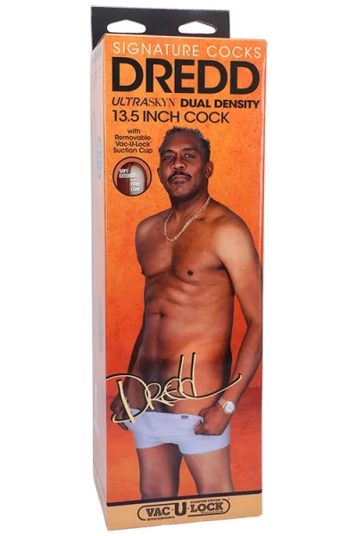 Doc Johnson Signature Cocks Dredd 13.5" Dual Density Realistic Dildo with Suction Cup