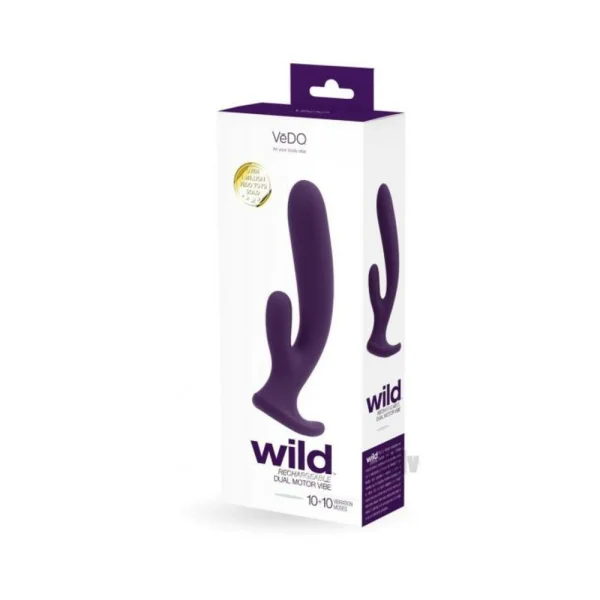 Vedo Wild Rechargeable Dual Vibe Purple — image 4 of 4