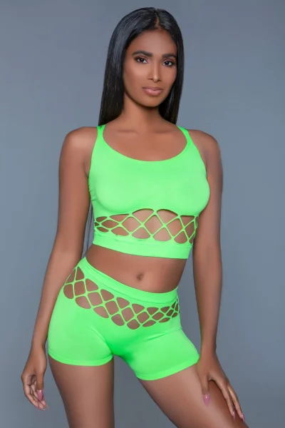 Palmer Set - Neon Green- One Size
