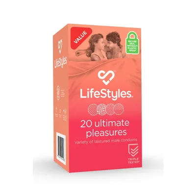 Lifestyles Ultimate Pleasures Condoms 20 pack