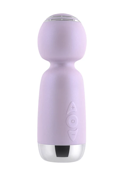 Playboy Pleasure Royal Rechargeable Silicone Vibrating Mini Massage Wand - Lavender