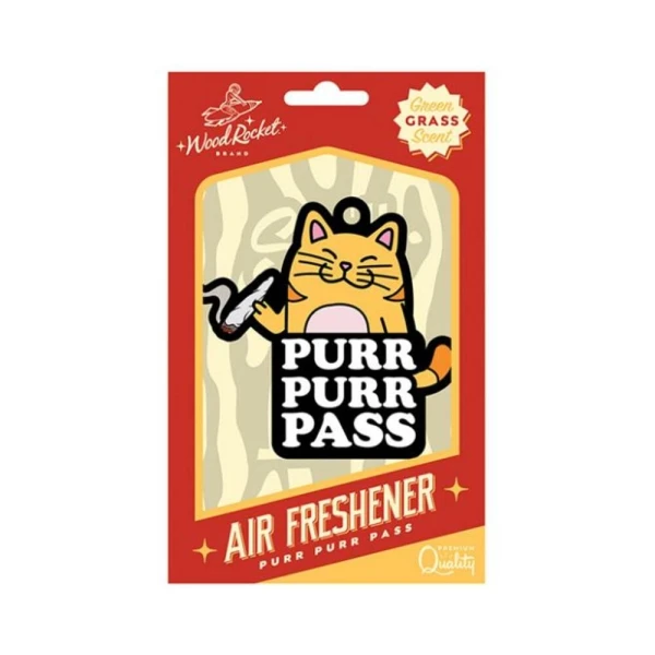 Games & Novelty: Wood Rocket Air Freshener Purr Purr Pass