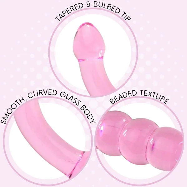 Dual Ended Glass G-Spot Massager - Two Types Of Sensations!