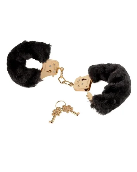 Fetish Fantasy Deluxe Furry Cuffs - Gold