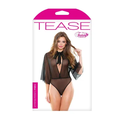Celine Collared Bodysuit Black M l
