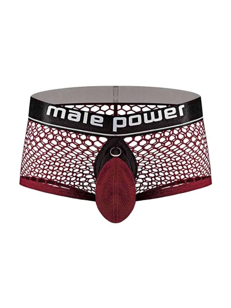 Cock Pit Net Mini Cock Ring Short - Extra Large - Burgundy