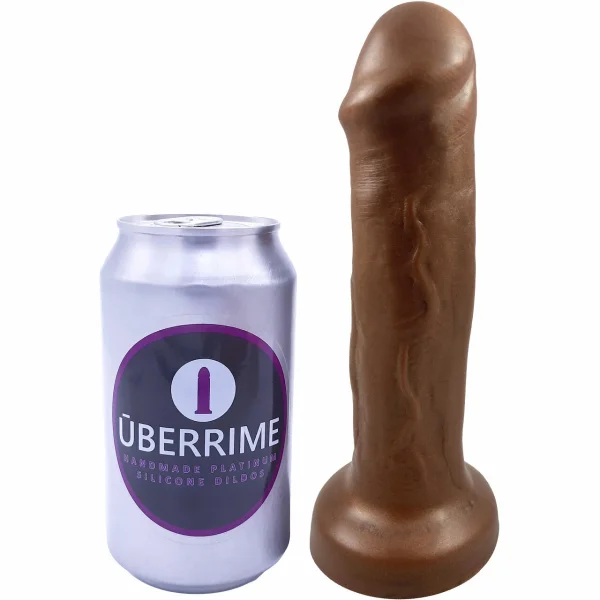Supero Dual-Density Silicone Dildo By Uberrime - Chocolate