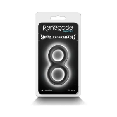 Cock Rings Renegade Twofold Black