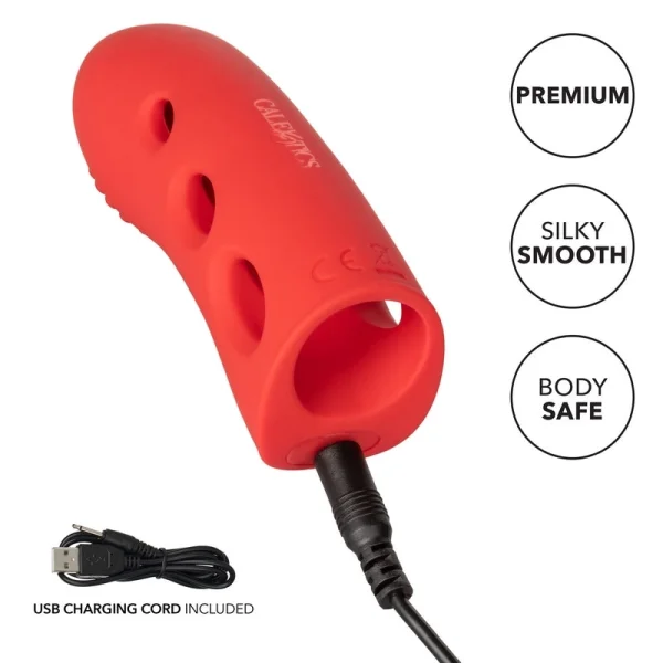 Mini Marvels Marvelous Arouser Silicone Rechargeable Finger Vibrator By CalExotics