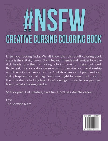 #NSFW Creative Cursing Coloring Book - Illustrated by Alex Kotkin