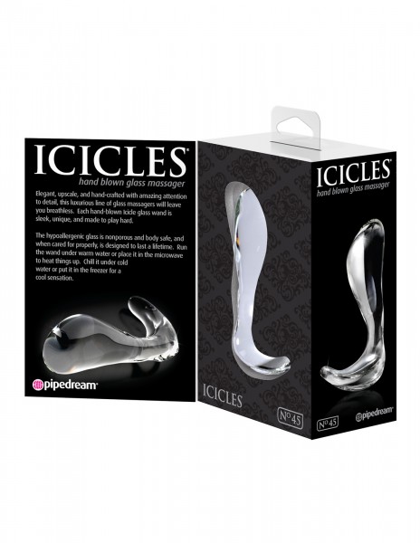 3.5" Glass Prostate Massager