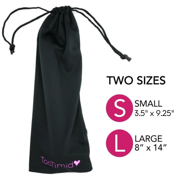 Small TooTimid.com Adult Toy Storage Bag