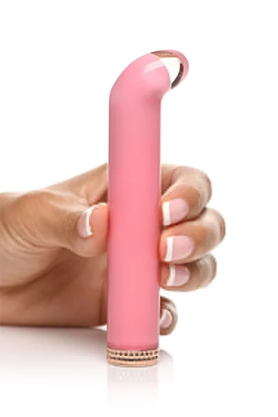 Prisms Erotic Glass 4.5" 10X Curved Glass Bullet Vibrator