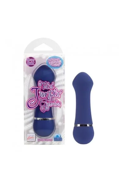 Mini Jumpin Gyrator Mini Bump Vibrator Waterproof 3.5 Inch Blue