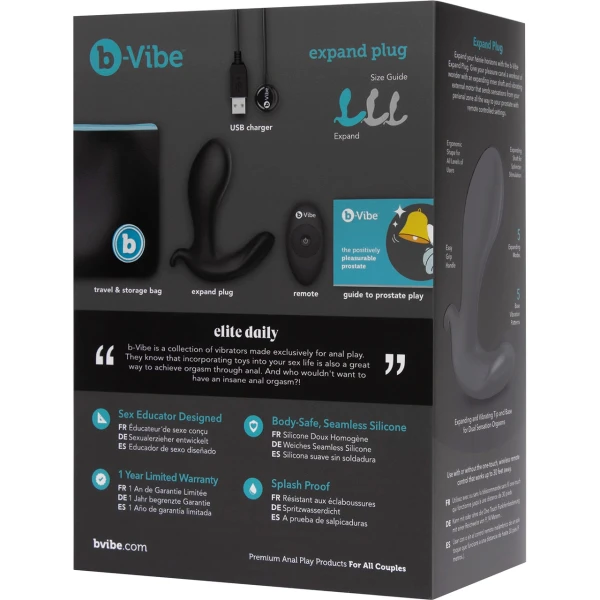 B-VIbe Expand Plug- Black