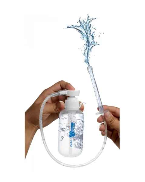Pump Action Enema Bottle With Nozzle - Clear