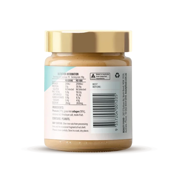Beauty Food Peanut Nutter Nut Butter with Collagen