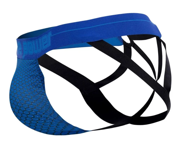Sexagon Strappy Ring Jock - Large-x-Large - Royal