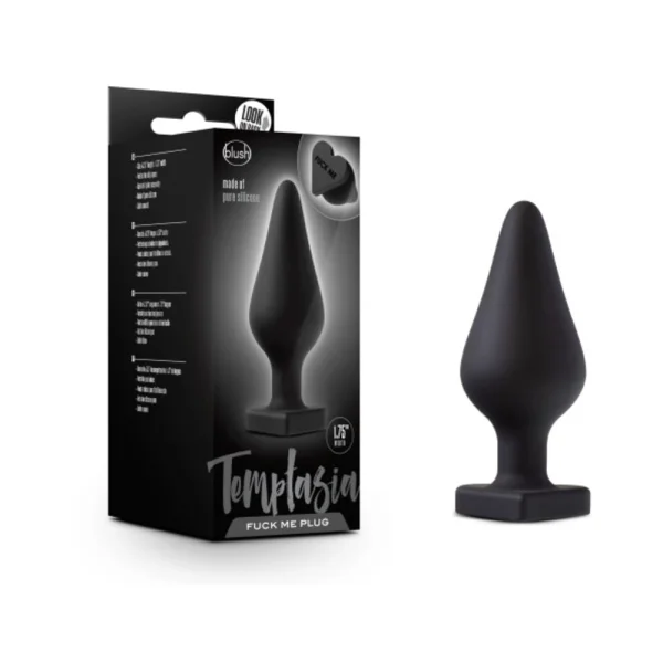Temptasia Fuck Me Butt Plug Black