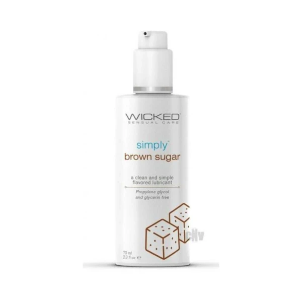 Wicked Simply Flavored Lubes Brown Sugar 2.3 Oz.