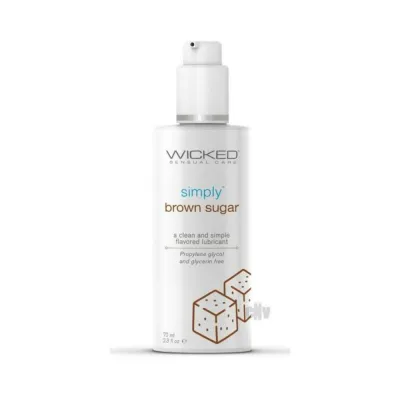 Wicked Simply Flavored Lubes Brown Sugar 2 3 Oz