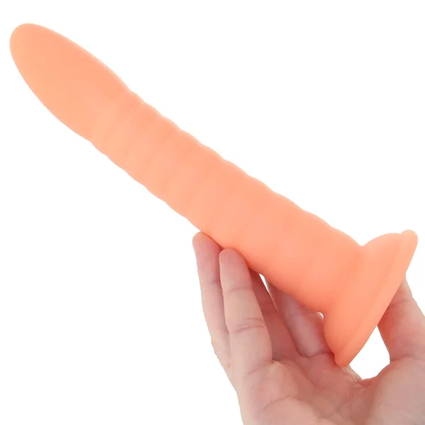 Dillio Platinum Wild Thing Silicone 7" Suction Cup Dildo - Peach