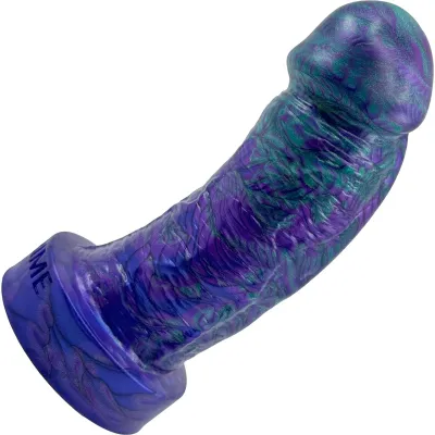 The Basio Short Thick 5 75 Platinum Silicone Realistic Dildo By Uberrime Alien Sunset