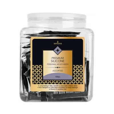 Sensuva Premium Silicone Personal Moisturizer Tub Assorted Of 100