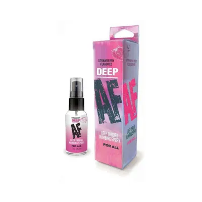 Oral Sex Products Deep Af Strawberry Flavored Deep Throat Numbing Spray 1 Oz