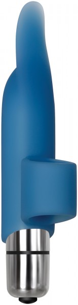 Adam & Eve Silicone Blue Dolphin Finger Vibe