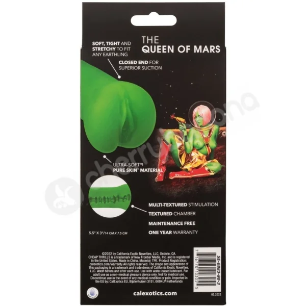 Cheap Thrills The Queen Of Mars Green Pureskin Penis Masturbator