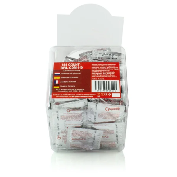 Screaming O Condoms - Lubricated - 144 Count Bowl