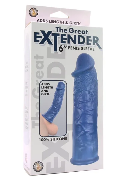 The Greatest Extender 6" Penis Sleeve - Grey