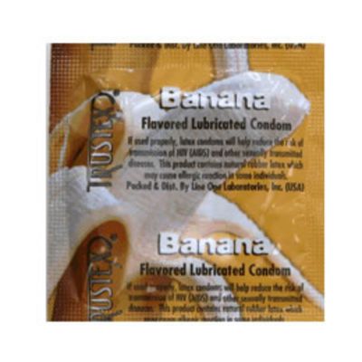 Trustex Flavored Condoms Banana 3 Pack