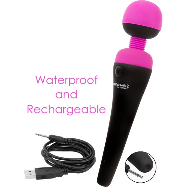 BMS PalmPower Rechargeable Wand Massager