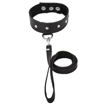 Sportsheets International Studded Leather Collar with Leash