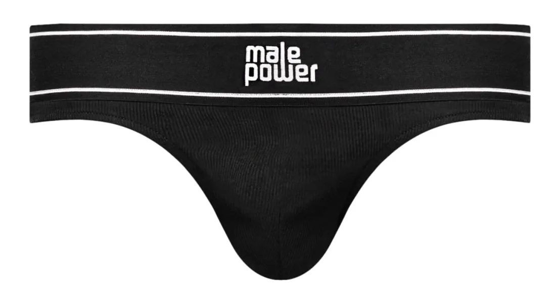Modal Rib Bong Thong - X-Large - Black