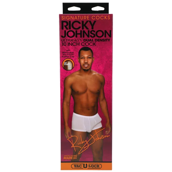 Signature Cocks - Ricky Johnson  8 Inch Ultraskyn  Cock With Removable Vac-U-Lock Suction Cup