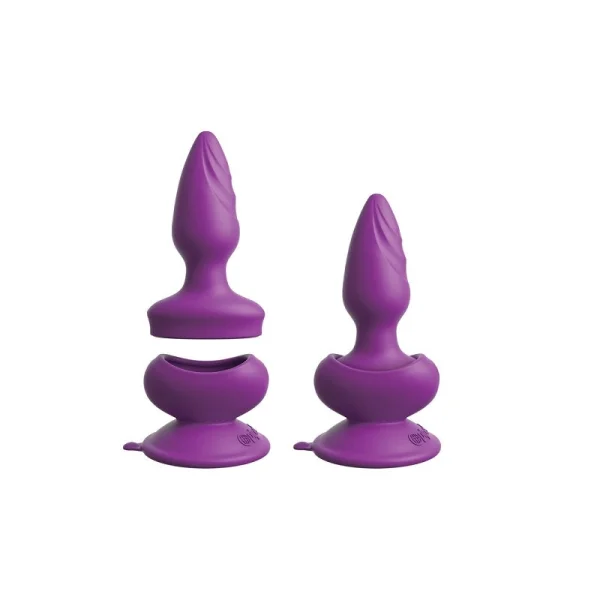 3Some Wall Banger Purple Remote Control Butt Plug