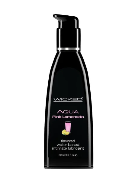 Aqua Pink Lemonade Flavored Water Based Lubricant - 2 Oz. - 60 ml