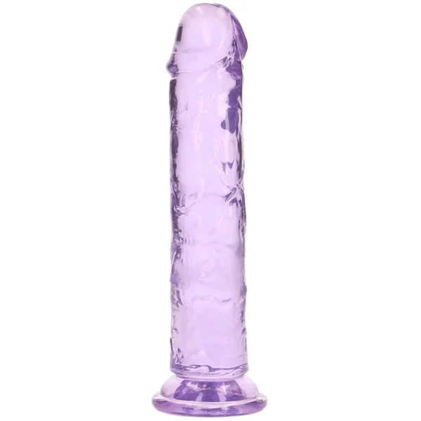 RealRock Crystal Clear Jelly 7 Inch Dildo