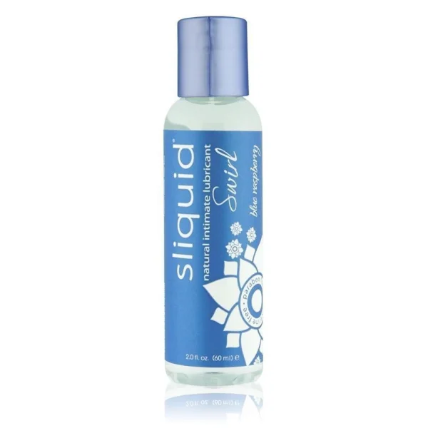 Sliquid Swirl Naturals Blue Raspberry - Flavored Lube | 2oz